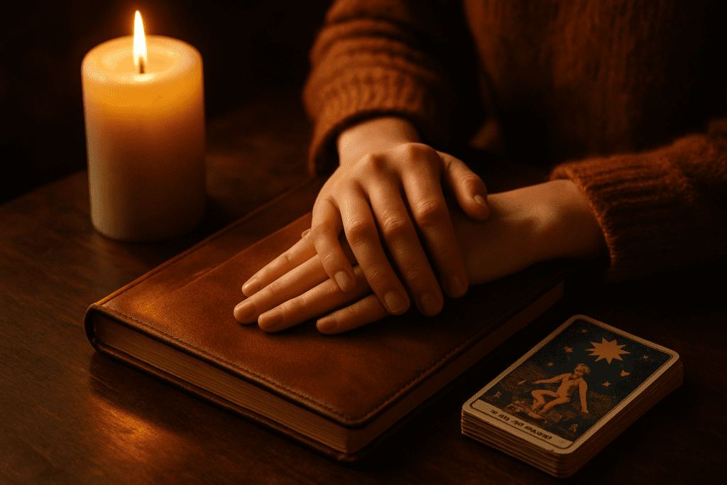 A calm spiritual scene suggesting intuition, emotional awareness and clairsentience
