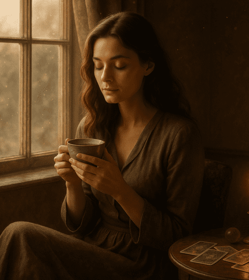 A calm spiritual scene suggesting intuition, emotional awareness and clairsentience
