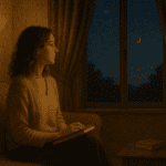 A thoughtful person setting a calm boundary while discussing astrology and accountability