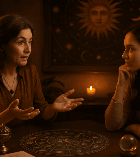 Two people in a calm conversation, illustrating why people want insight not instructions