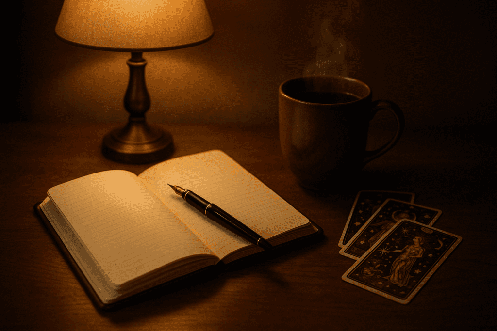 A thoughtful person sitting by a window with a cup of tea, reflecting on stress and pressure
