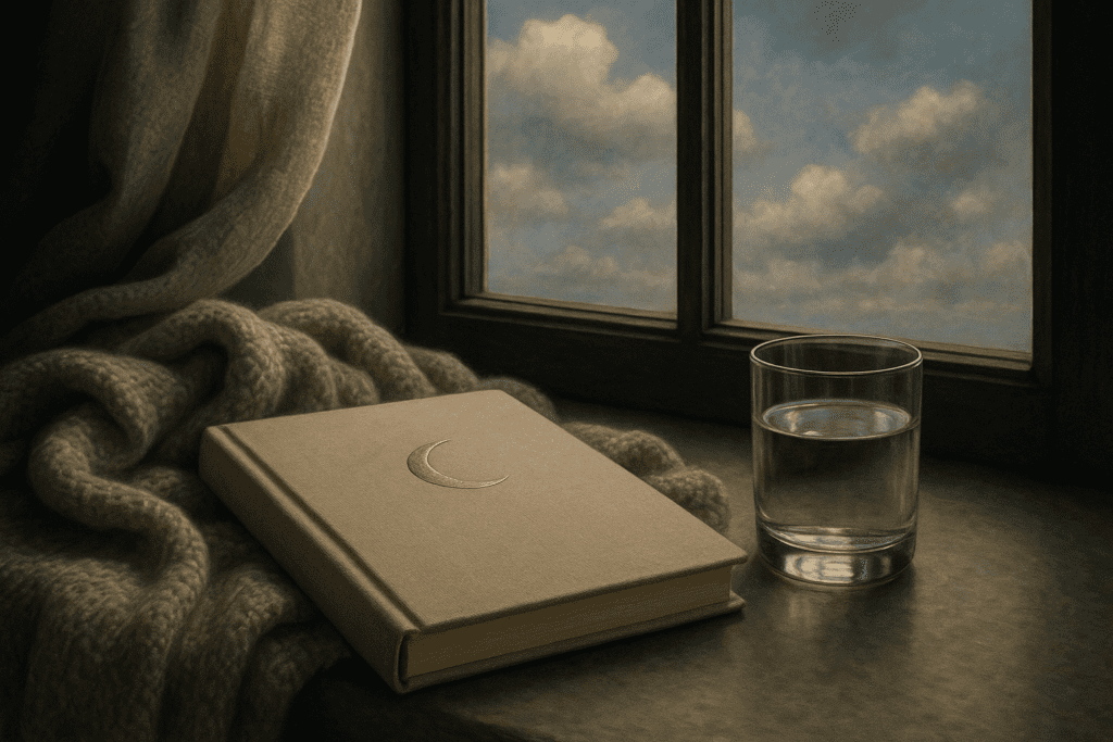 A person resting by a window with a cup of tea, suggesting early signs of nervous system stress and the need for gentle self-care
